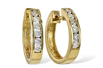 D010-38454: EARRINGS .50 TW