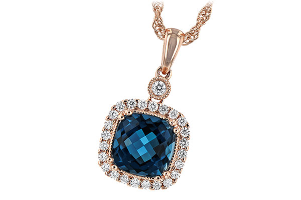 D198-55645: NECK 1.63 LONDON BLUE TOPAZ 1.80 TGW (7MM LBT)