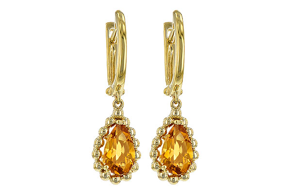 D198-58436: EARR 1.40 CITRINE TW