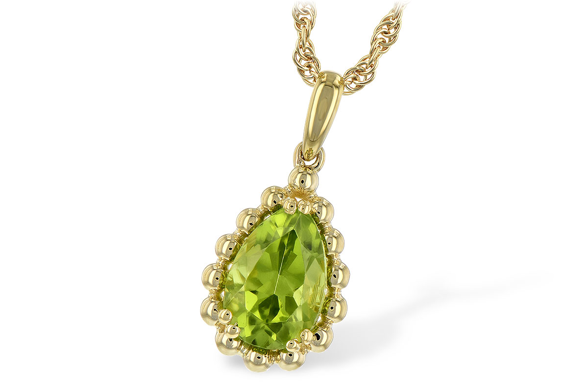 D198-58445: NECKLACE 1.30 CT PERIDOT