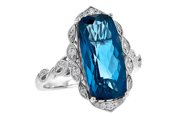 D199-46554: LDS RG 6.75 LONDON BLUE TOPAZ 6.90 TGW