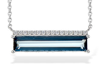 D199-51145: NECK 2.70 LONDON BLUE TOPAZ 2.80 TGW