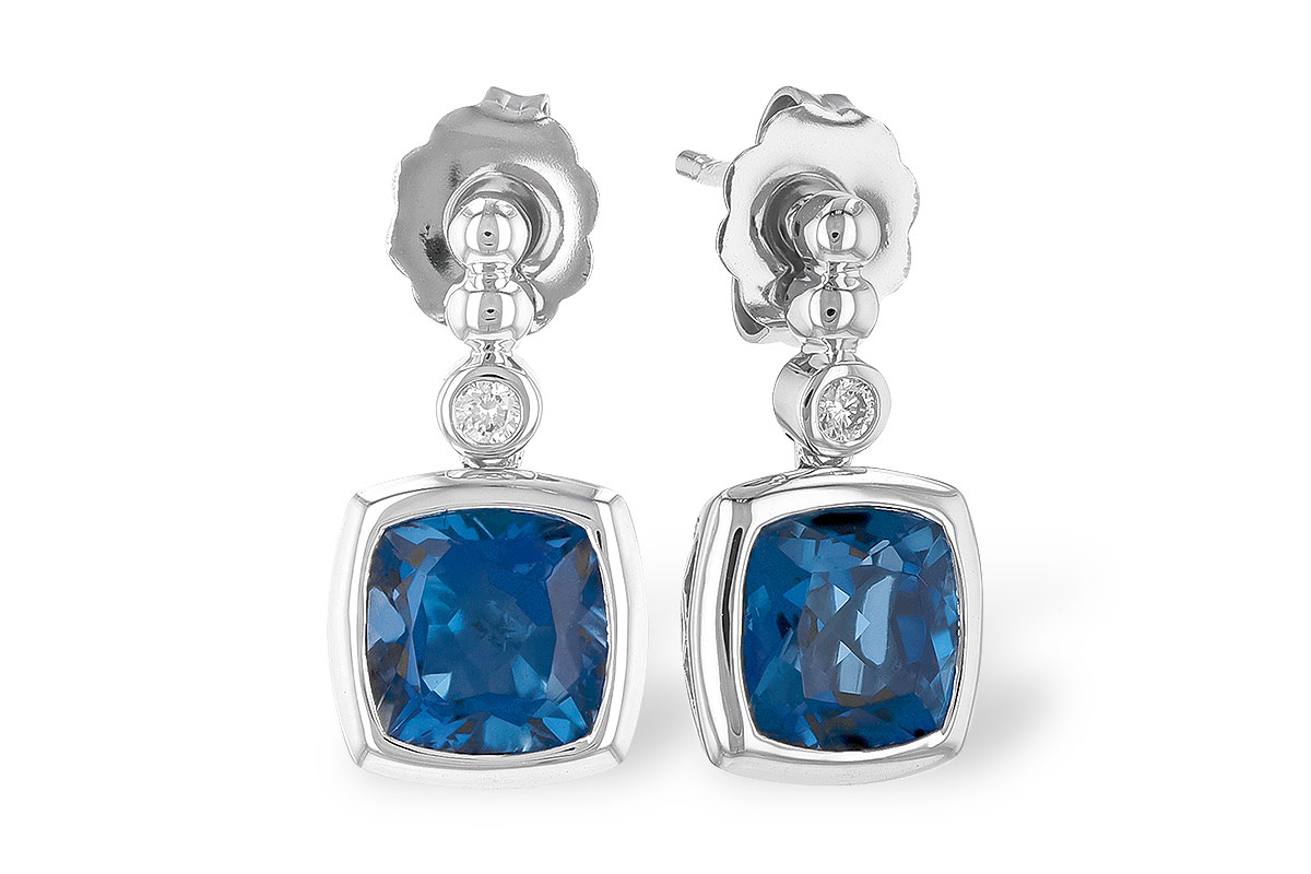 D282-18381: EARR 1.78 LONDON BLUE TOPAZ 1.82 TGW