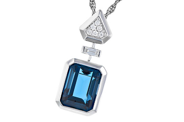 D282-26581: NECK 2.60 LONDON BLUE TOPAZ 2.68 TGW