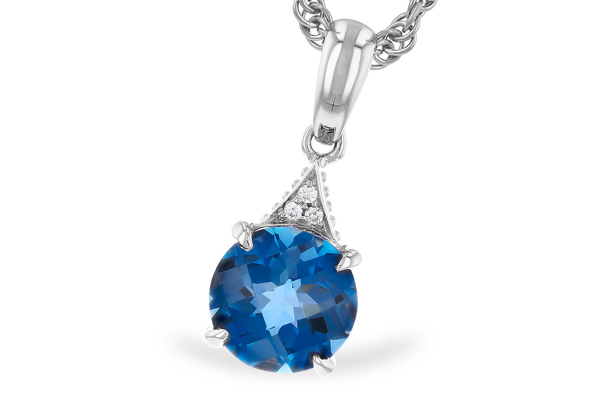 D283-13854: NECK 1.60 LONDON BLUE TOPAZ 1.61 TGW (7MM RD)