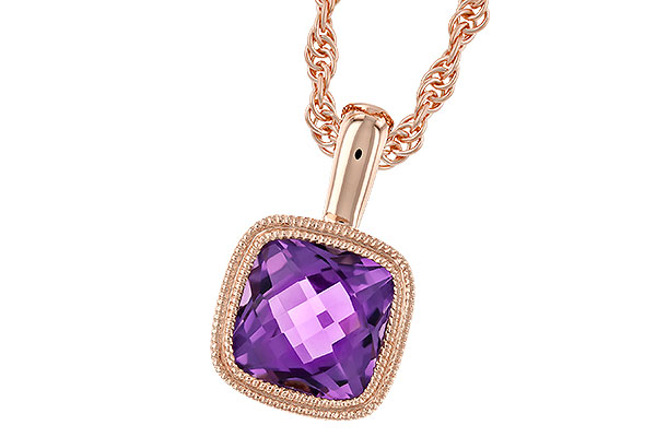 D283-15645: NECKLACE .82 AMETHYST