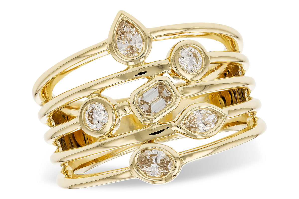 D283-16636: LDS DIA RG .50 TW FANCY CUT DIAMONDS