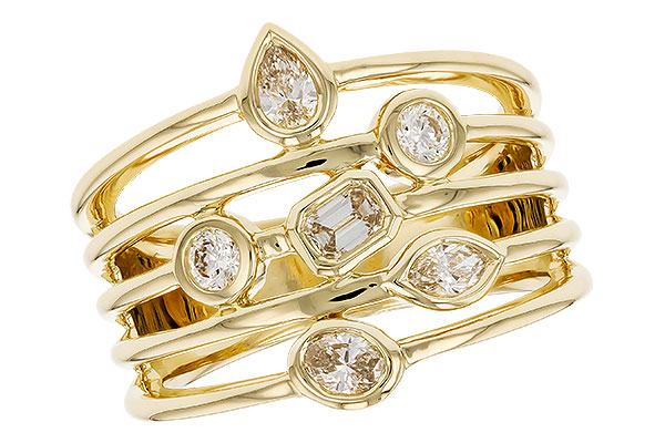 D283-16636: LDS DIA RG .50 TW FANCY CUT DIAMONDS