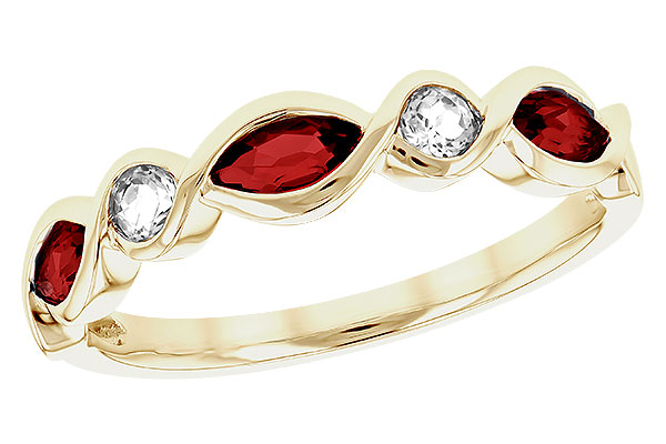 D284-01136: LDS RG .52 TW GARNET .64 TGW