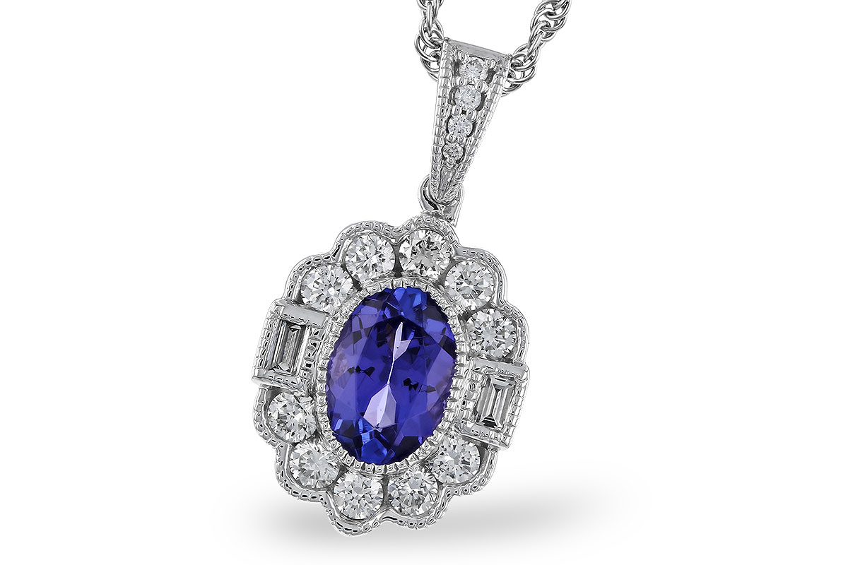 D284-01154: NECKLACE .80 TANZANITE 1.15 TGW (7x5MM OV)