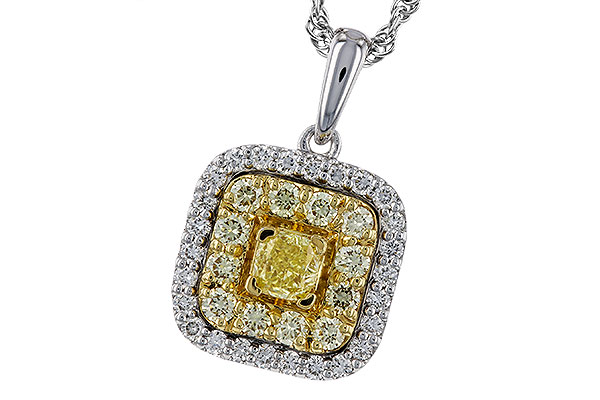 D284-03872: NECK .23 FANCY YELLOW DIAMONDS .65 TW