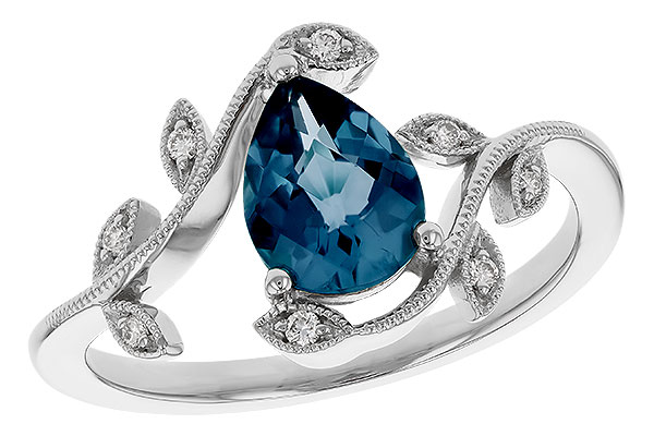 D284-03881: LDS RG 1.20 LONDON BLUE TOPAZ 1.26 TGW (8x6MM LBT)