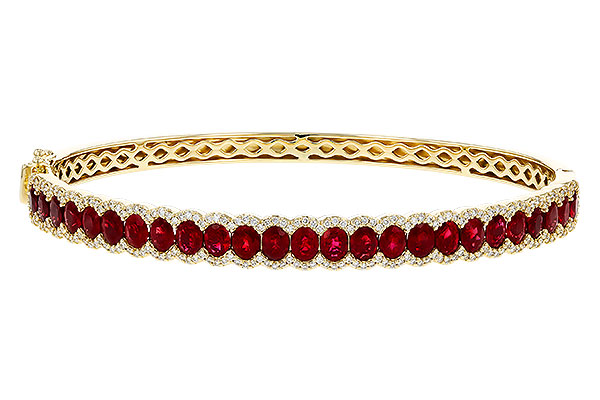 D284-07463: BANGLE 5.04 TW RUBY 5.60 TGW