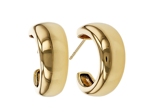 D284-07481: GOLD EARRINGS (16MM)