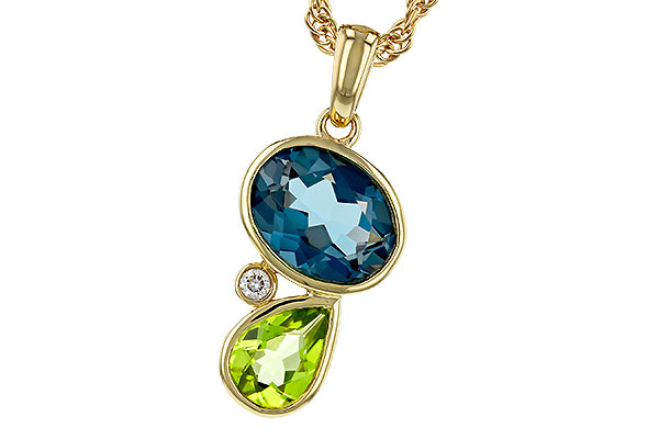 D284-08408: NECKLACE 2.43 SEMI-PREC (PER,LBT) 2.45 TGW