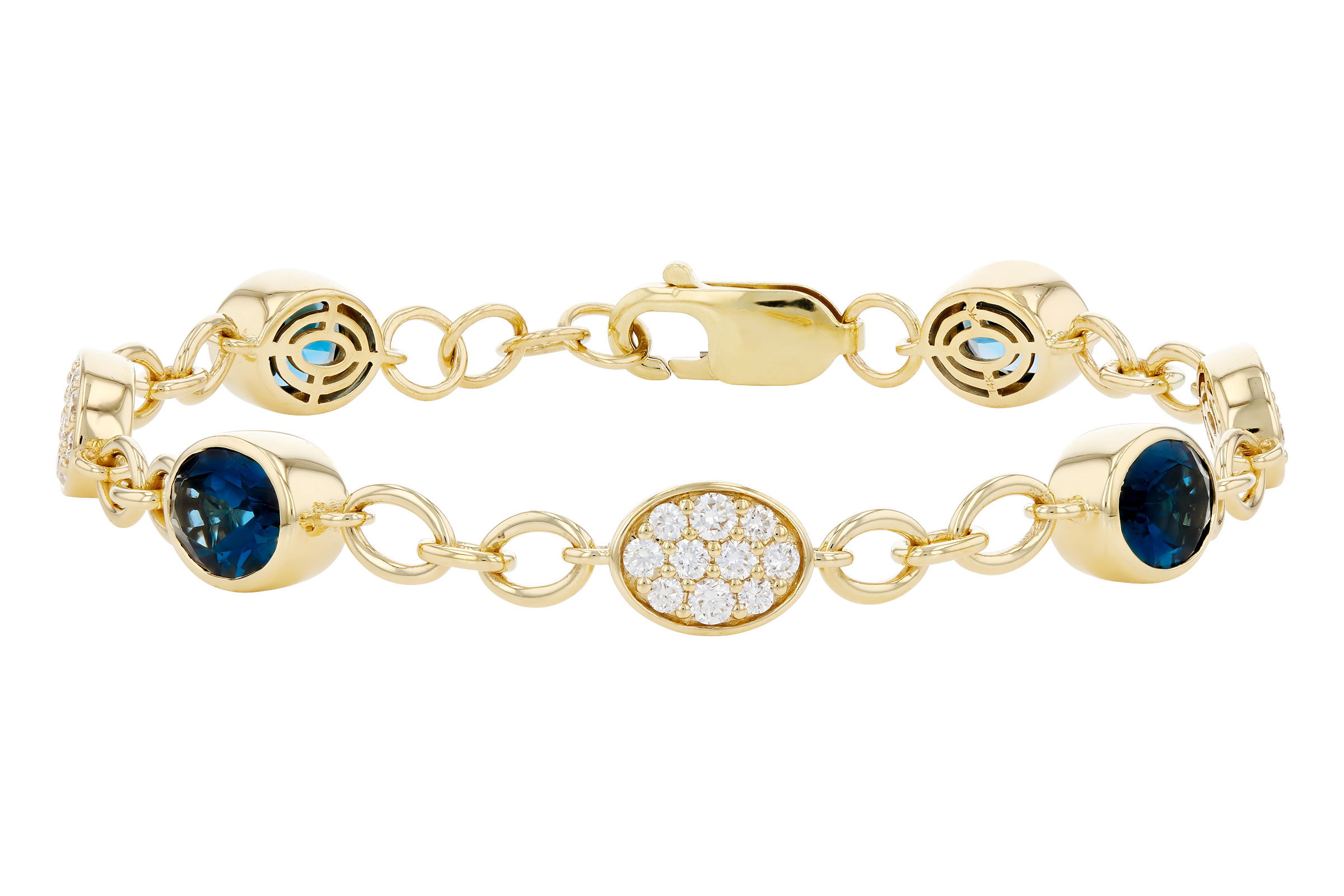 D284-93881: BRACELET 5.24 TW LONDON BLUE TOPAZ 6.00 TGW (7")