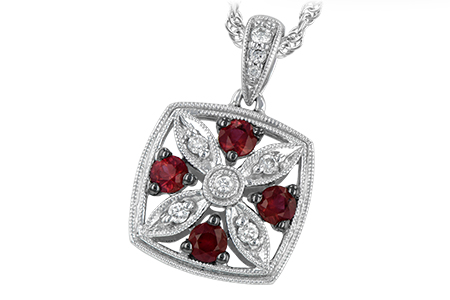 E196-78454: NECK .37 RUBY .45 TGW