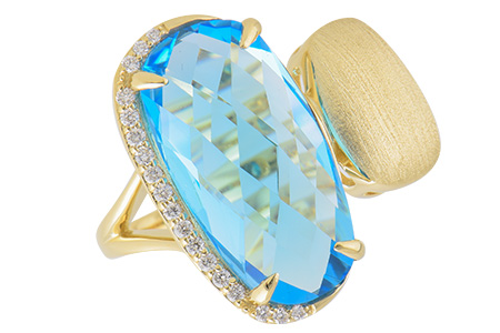 E197-64799: LDS RG 8.20 BLUE TOPAZ 8.31 TGW