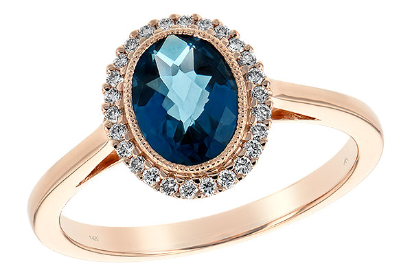 E198-55663: LDS RG 1.27 LONDON BLUE TOPAZ 1.42 TGW