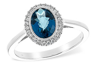 E198-55663: LDS RG 1.27 LONDON BLUE TOPAZ 1.42 TGW