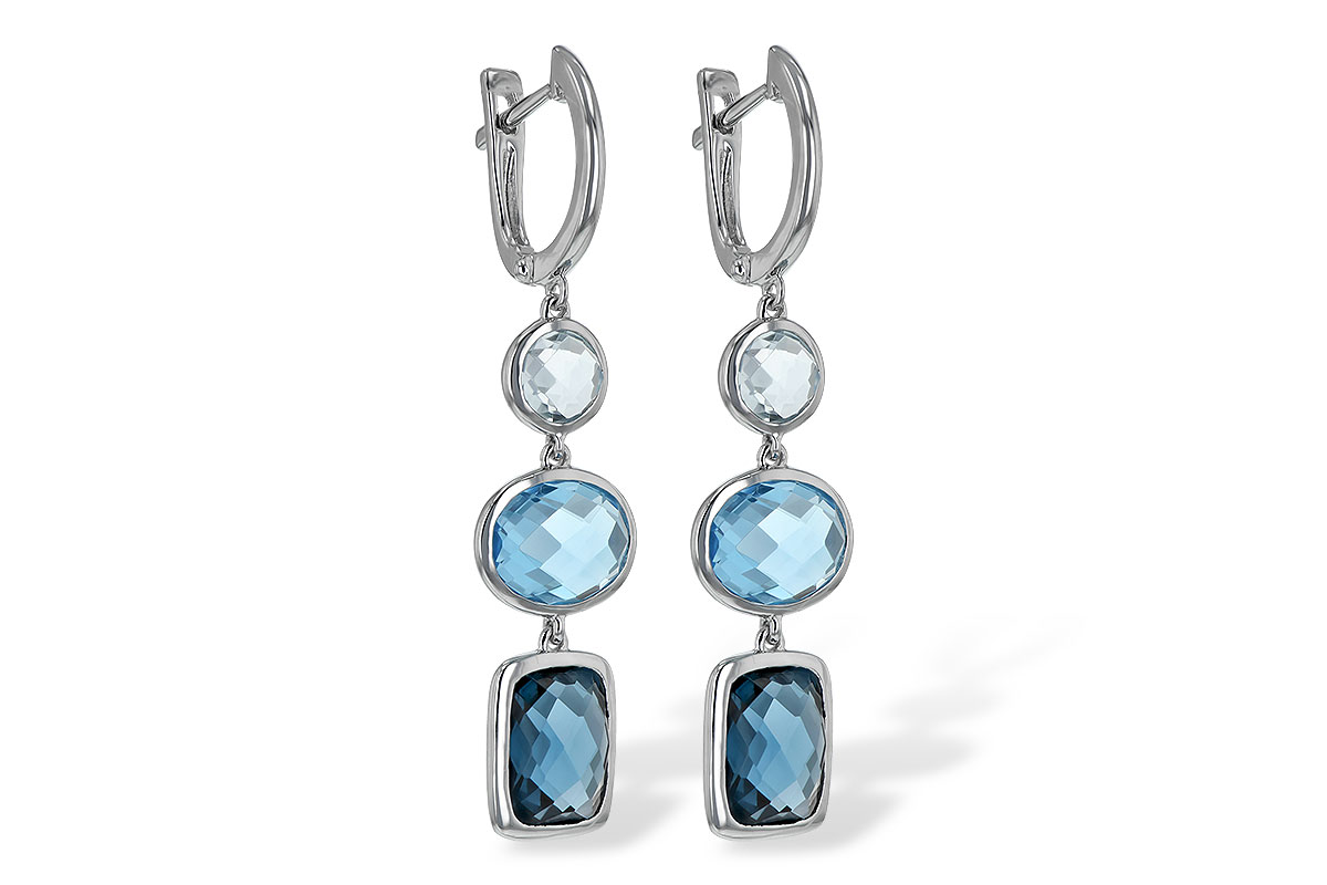 E198-55699: EARR 10.80 BLUE TOPAZ TW