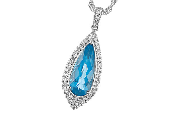 E198-57481: NECK 2.40 BLUE TOPAZ 2.65 TGW