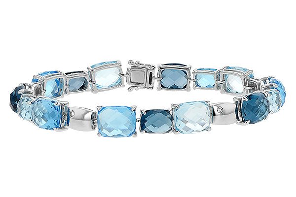 E198-57517: BRACELET 46.75 BLUE TOPAZ 46.80 TGW