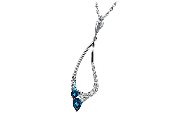 E198-61108: NECK .83 BLUE TOPAZ 1.00 TGW