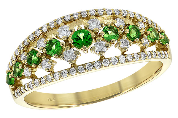 E199-45690: LDS RG .35 GREEN GARNET .67 TGW