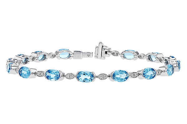 E283-09281: BRACELET 7.80 SWISS BLUE TOPAZ 7.96 TGW