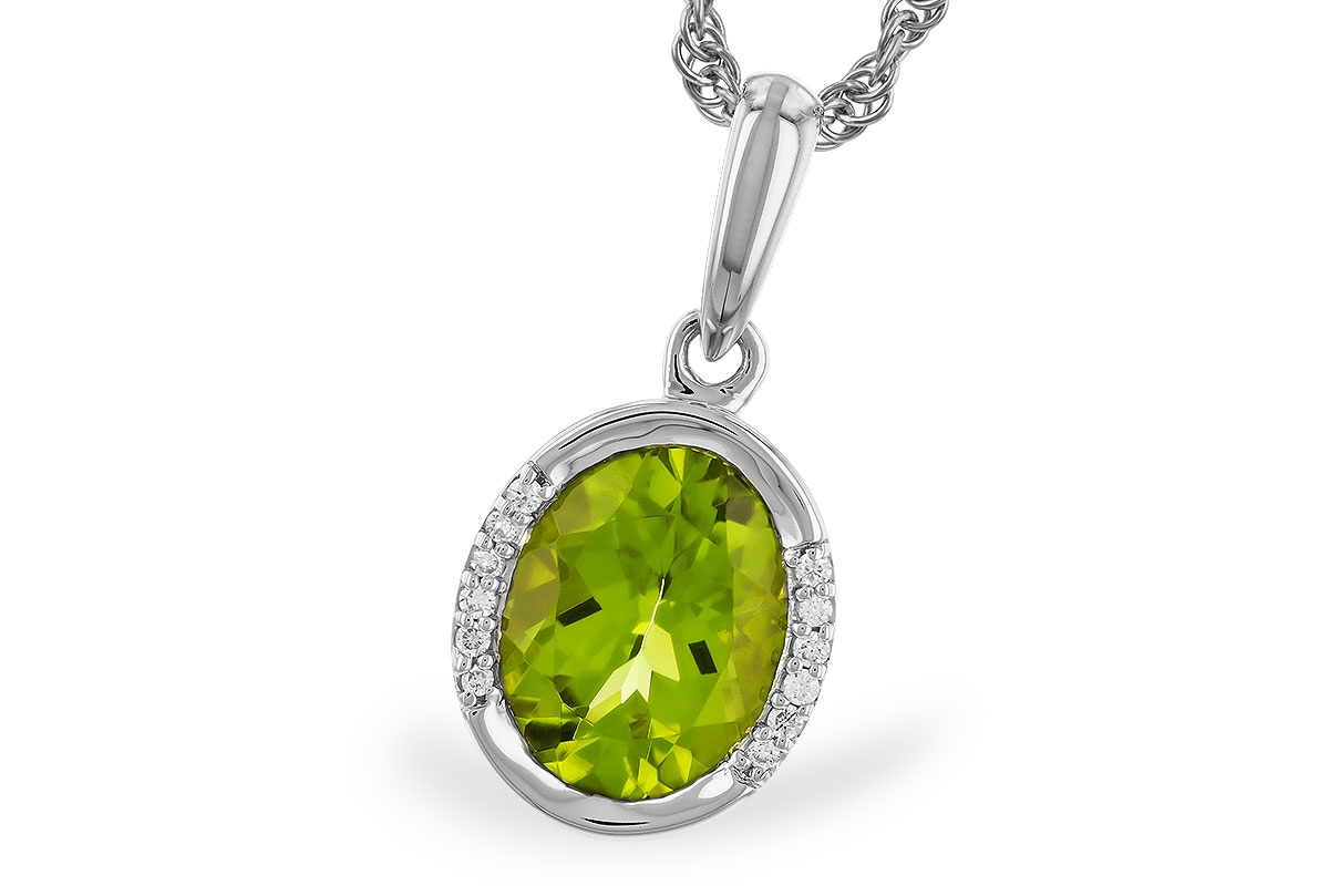 E283-12981: NECKLACE 1.72 TW PERIDOT 1.75 TGW (9x7 PER)