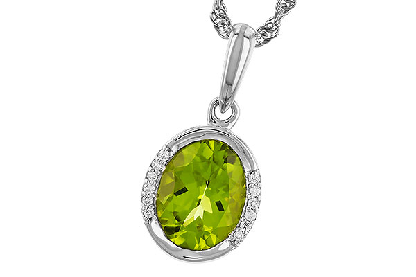 E283-12981: NECKLACE 1.72 TW PERIDOT 1.75 TGW (9x7 PER)