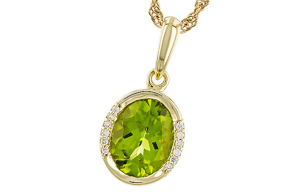 E283-12981: NECKLACE 1.72 TW PERIDOT 1.75 TGW (9x7 PER)