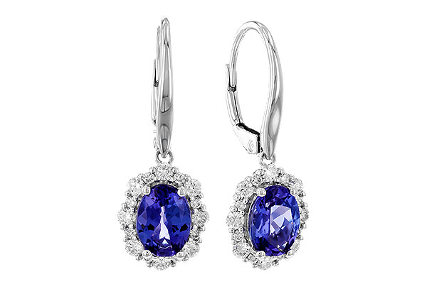 E283-13826: EARR 1.28 TW TANZANITE 1.72 TGW (7x5 OVAL)