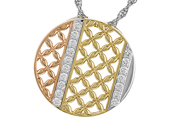 E283-13845: NECKLACE .48 TW