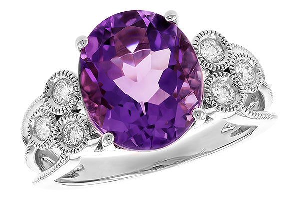 E283-13881: LDS RG 3.90 AMETHYST 4.16 TW (12x10 AMY)