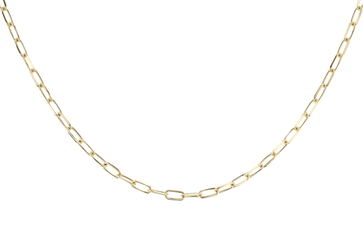 E283-14790: PAPERCLIP MD (18", 3.10MM, 14KT, LOBSTER CLASP)