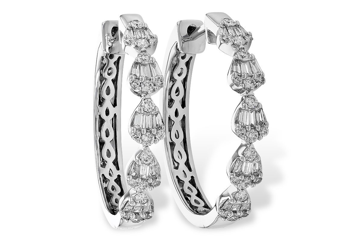 E283-15690: EARRINGS .20 BAG .47 TW