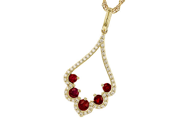 E283-17508: NECK .34 RUBY .53 TGW