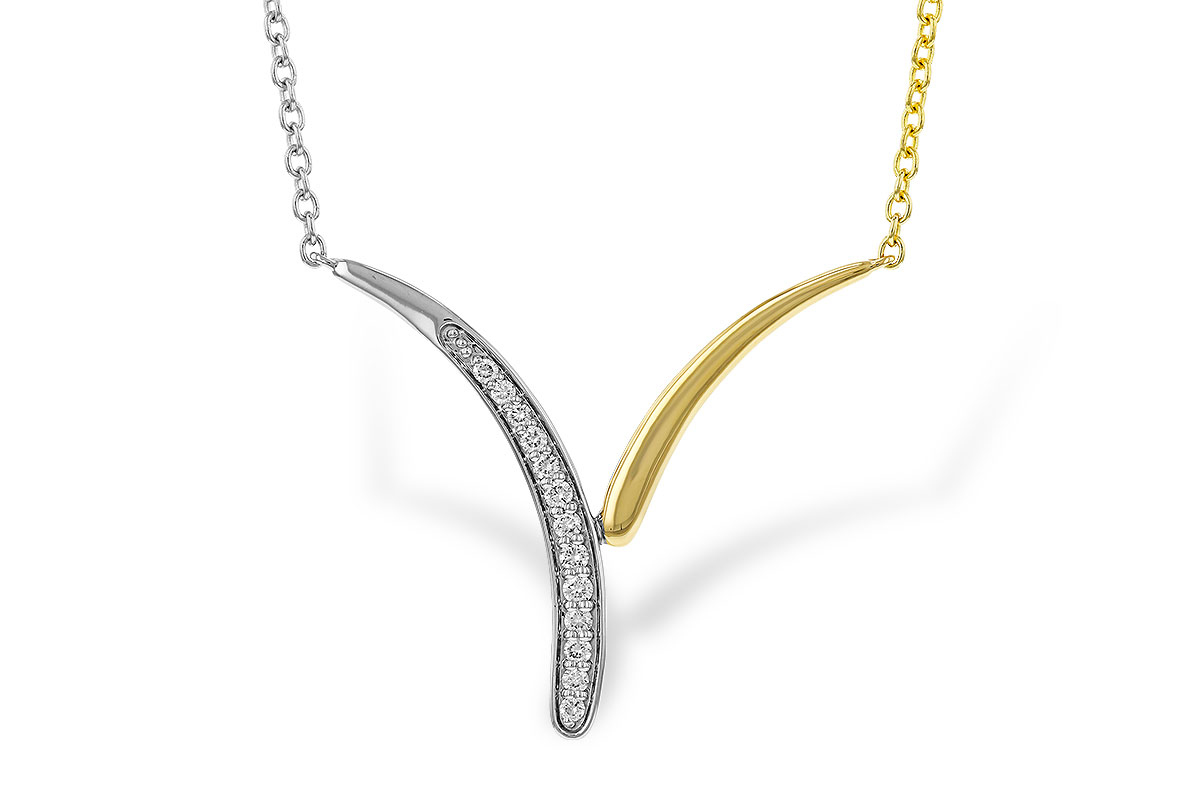 E284-04799: NECKLACE .12 TW (18")