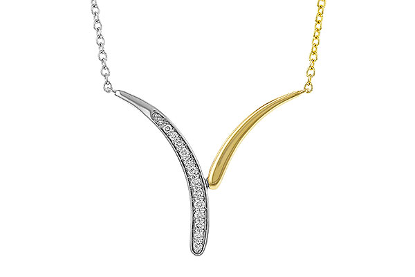 E284-04799: NECKLACE .12 TW (18")