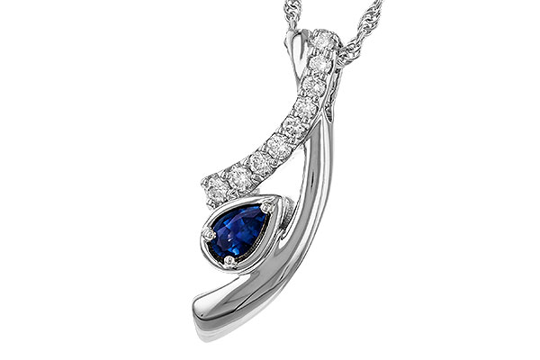 E284-05645: NECKLACE .23 SAPP .40 TGW (5x3 SAPP)