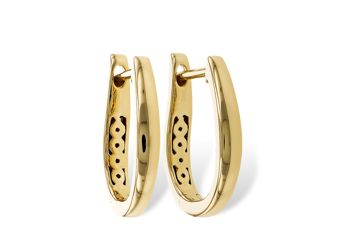 E284-05708: GOLD EARRINGS (15MM)