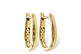 E284-05708: GOLD EARRINGS (15MM)