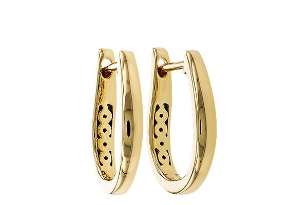 E284-05708: GOLD EARRINGS (15MM)