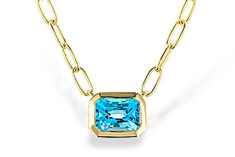 E284-05717: NECKLACE 1.20 SWISS BLUE TOPAZ (18")