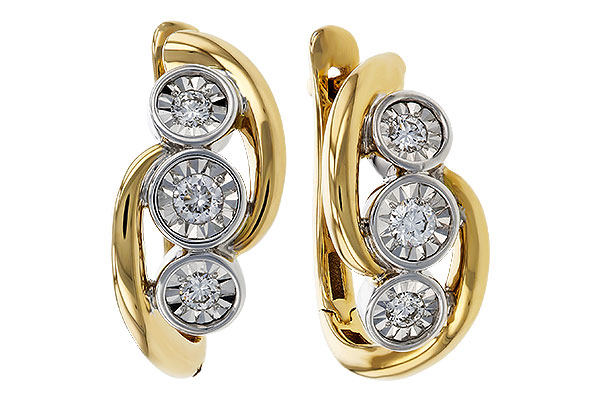 E284-07472: EARRINGS .25 TW