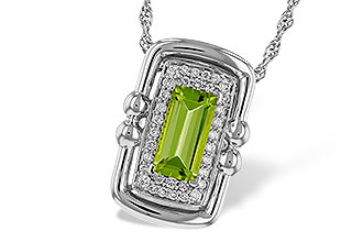 E284-08399: NECKLACE .72 PERIDOT .84 TGW (8x4MM PER)