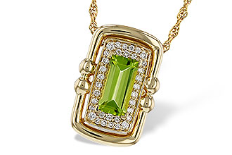 E284-08399: NECKLACE .72 PERIDOT .84 TGW (8x4MM PER)