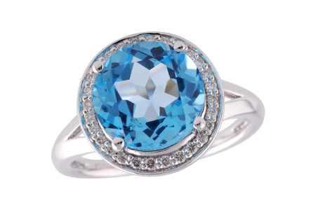 F196-75726: LDS RG 4.17 BLUE TOPAZ 4.32 TGW